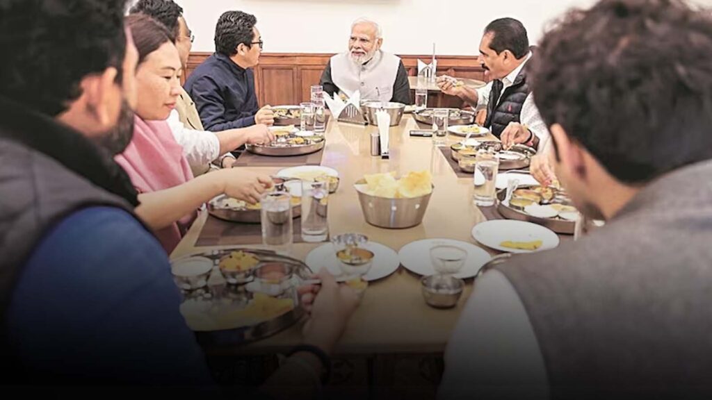 PM Modi Hosts MPs at Parliament House
